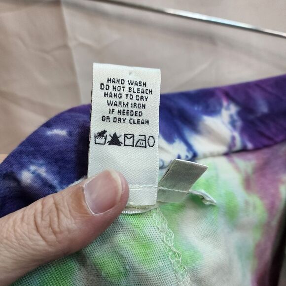 Max Studio Tie Dye Textured Cotton Skirt Size Small - Picture 7 of 8
